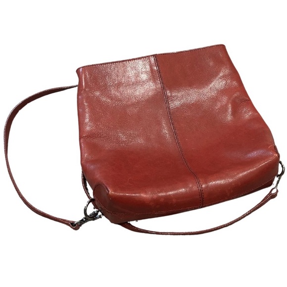 Ellington Handbags - Vintage Ellington Red Leather Convertible Backpack Purse